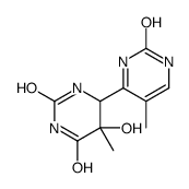 5-hydroxy-6-(4-(5'-methylpyrimidine-2'-one)dihydrothymine)结构式