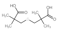 3-(2-carboxy-2-methyl-propyl)sulfanyl-2,2-dimethyl-propanoic acid Structure