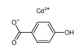 cadmium p-hydroxybenzoate(II)结构式