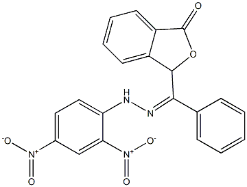 3-[α-[2-(2,4-Dinitrophenyl)hydrazono]benzyl]phthalide Structure