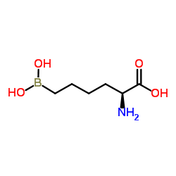 6-(Dihydroxyboryl)-L-norleucine结构式