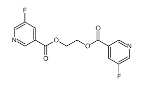 2-(5-fluoropyridine-3-carbonyl)oxyethyl 5-fluoropyridine-3-carboxylate Structure