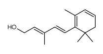 (2E,4E)-3-methyl-5-(2,6,6-trimethylcyclohexa-1,3-dienyl)penta-2,4-dien-1-ol结构式