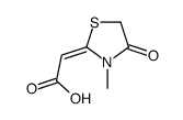 2-(3-methyl-4-oxo-1,3-thiazolidin-2-ylidene)acetic acid Structure