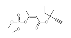 3-methylpent-1-yn-3-yl (Z)-3-dimethoxyphosphoryloxybut-2-enoate Structure