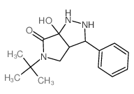 Pyrrolo[3,4-c]pyrazol-6(1H)-one,5-(1,1-dimethylethyl)hexahydro-6a-hydroxy-3-phenyl- Structure