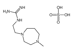 2-[2-(4-methyl-1,4-diazepan-1-yl)ethyl]guanidine,sulfuric acid Structure
