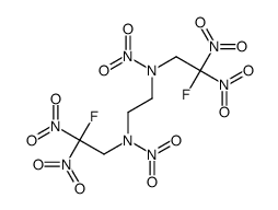 N-(2-fluoro-2,2-dinitroethyl)-N-[2-[(2-fluoro-2,2-dinitroethyl)-nitroamino]ethyl]nitramide Structure