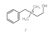 Benzenemethanaminium,N-(2-hydroxyethyl)-N,N-dimethyl-, iodide (1:1)结构式