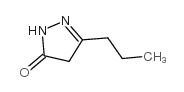 3-n-propyl-2-pyrazolin-5-one structure