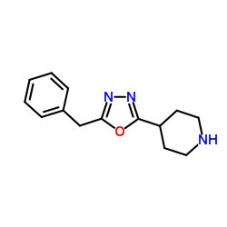 4-(5-Benzyl-[1,3,4]oxadiazol-2-yl)-piperidine Structure