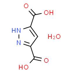 3,5-Pyrazoledicarboxylic acid monohydrate Structure