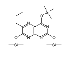 6-Propyl-2,4,7-tris(trimethylsilyloxy)pteridine结构式