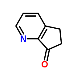 5,6-二氢-7H-环戊并[b]吡啶-7-酮结构式