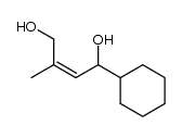 (Z)-1-cyclohexyl-3-methylbut-2-ene-1,4-diol Structure