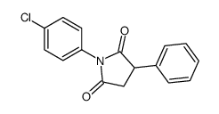 1-(4-chlorophenyl)-3-phenylpyrrolidine-2,5-dione结构式