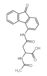 L-Asparagine,N2-acetyl-N-(9-oxo-9H-fluoren-4-yl)-结构式