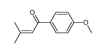 4-Methoxy-β,β-dimethylacrylophenone结构式