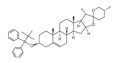 3-O-(tert-butyldiphenylsilyl)diosgenin结构式