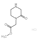 1-Piperazineaceticacid,2-oxo-,methylester(8CI)结构式