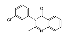3-(3-chlorophenyl)-2-methylquinazolin-4-one结构式