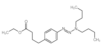 ethyl 4-[4-(dibutylamino)diazenylphenyl]butanoate structure