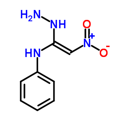 N-[(Z)-1-Hydrazino-2-nitrovinyl]aniline Structure