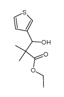 3-hydroxy-2,2-dimethyl-3-[3]thienyl-propionic acid ethyl ester结构式