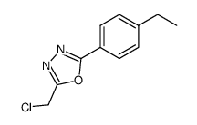 2-(chloromethyl)-5-(4-ethylphenyl)-1,3,4-oxadiazole Structure