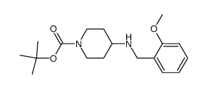 tert-butyl 4-((2-methoxyphenyl)methyl)amino-piperidine carboxylate structure