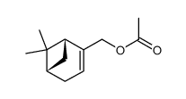 (1R)-(6,6-dimethylbicyclo[3.1.1]hept-2-en-2-yl)methyl acetate structure