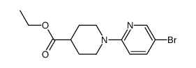 ethyl 1-(5-bromopyridin-2-yl)piperidine-4-carboxylate Structure