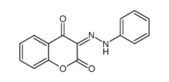 3-(2-phenylhydrazono)chromane-2,4-dione Structure