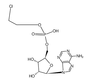 [5']adenylic acid mono-(2-chloro-ethyl) ester结构式