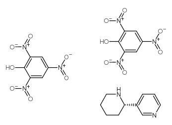 3-[(2S)-piperidin-2-yl]pyridine,2,4,6-trinitrophenol结构式