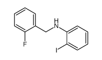 N-(2-Fluorobenzyl)-2-iodoaniline结构式