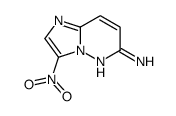 3-nitroimidazo[1,2-b]pyridazin-6-amine结构式