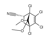 1,2,3,4-Tetrachlor-5-cyan-7,7-dimethoxy-bicyclo(2.2.1)hept-2-en结构式