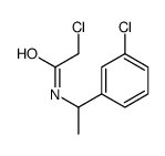 2-chloro-N-[1-(3-chlorophenyl)ethyl]acetamide结构式