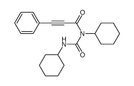 N-(phenylpropynoyl)-N,N'-dicyclohexylurea结构式