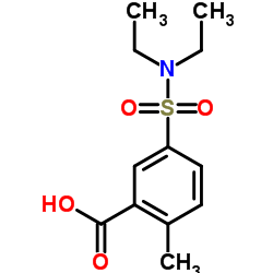 5-(Diethylsulfamoyl)-2-methylbenzoic acid结构式