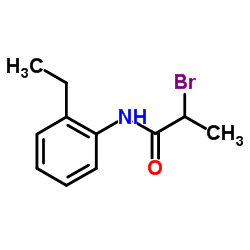 2-Bromo-N-(2-ethylphenyl)propanamide结构式