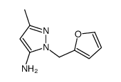 2-(furan-2-ylmethyl)-5-methylpyrazol-3-amine Structure