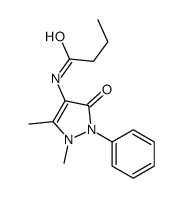 N-(1,5-dimethyl-3-oxo-2-phenylpyrazol-4-yl)butanamide Structure