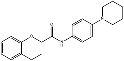 2-(2-ethylphenoxy)-N-(4-piperidin-1-ylphenyl)acetamide Structure