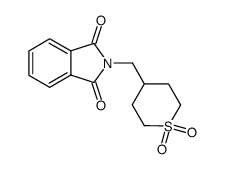 2-[(1,1-dioxidotetrahydro-2H-thiopyran-4-yl)methyl]isoindoline-1,3-dione结构式