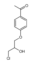 1-[4-(3-chloro-2-hydroxypropoxy)phenyl]ethanone Structure