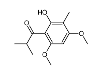 4,6-Dimethoxy-2-hydroxy-3-methyl-isobutyrophenon Structure