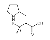 3,3,3-trifluoro-2-(pyrrolidin-2-ylmethyl)propanoic acid Structure