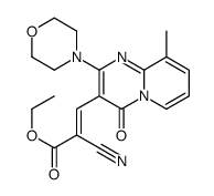 ethyl 2-cyano-3-(9-methyl-2-morpholin-4-yl-4-oxopyrido[1,2-a]pyrimidin-3-yl)prop-2-enoate Structure